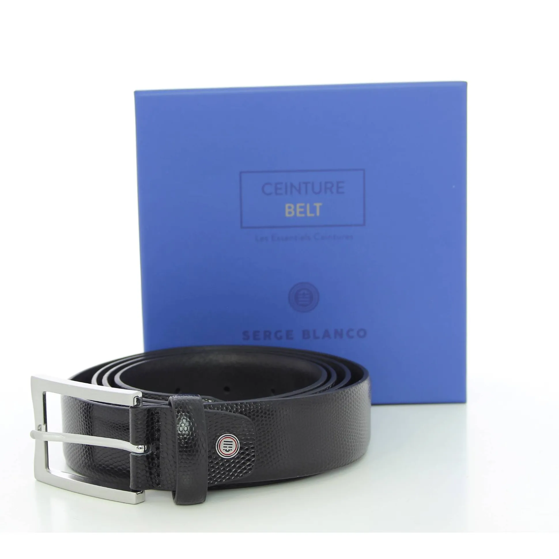 Serge Blanco Ceinture avec boucle finition mat*Homme Ceintures