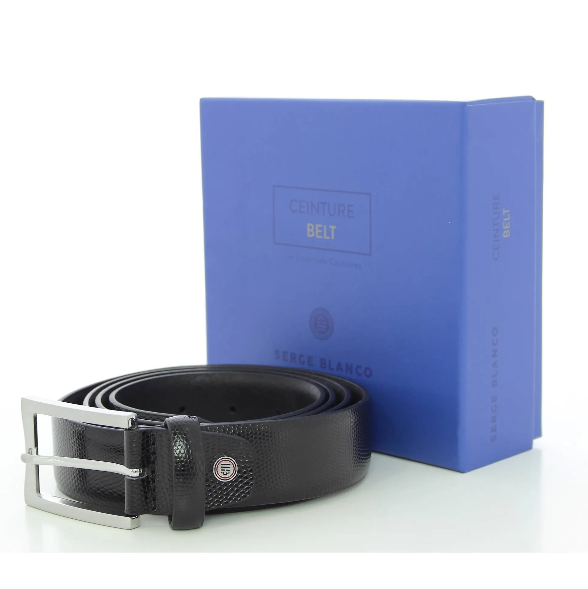 Serge Blanco Ceinture avec boucle finition mat*Homme Ceintures