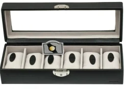 Davidts Coffret vitre pour 6 montres Euclide*Femme Coffret Bijoux
