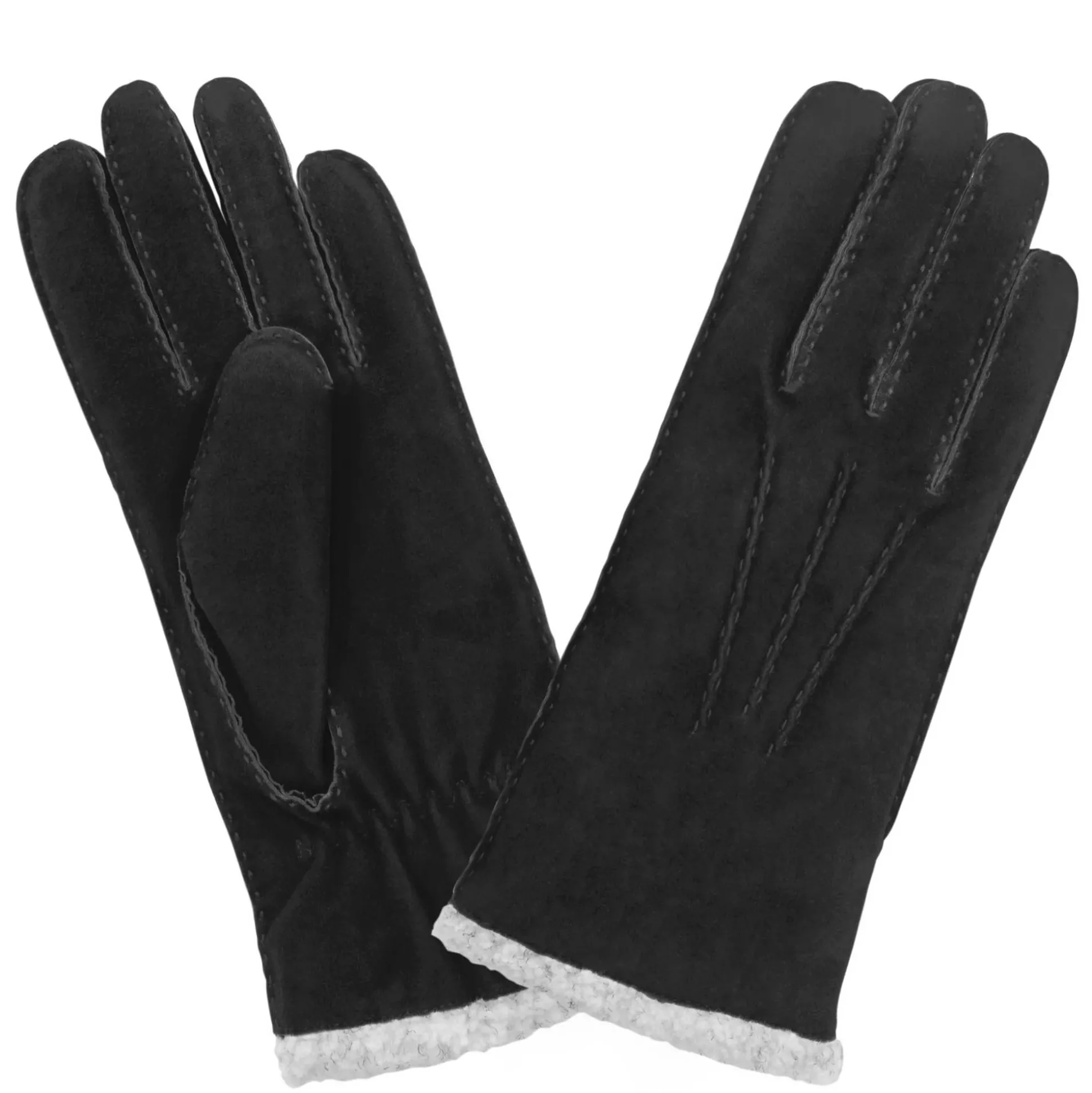 Glove Story Gants cuir suede doublure fourrure*Femme Gants Femme