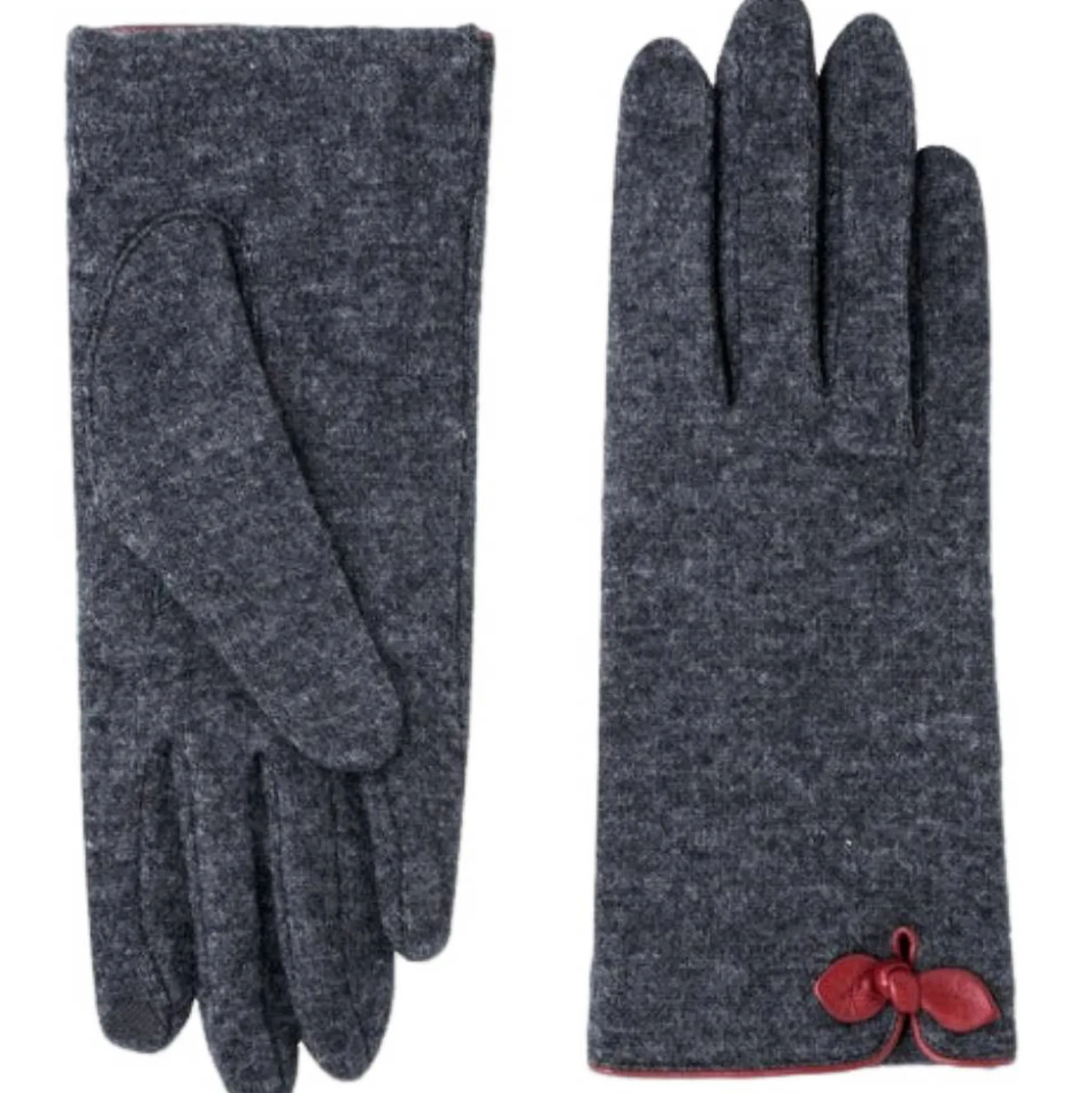 Glove Story Gants femme tactiles avec petit noeud*Femme Gants Femme