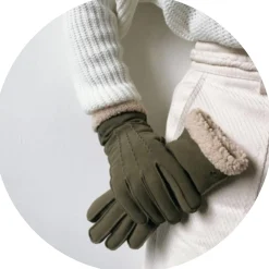 Isotoner Gants femme Ultra Chaud cuir double fausse fourrure*Femme Gants Femme