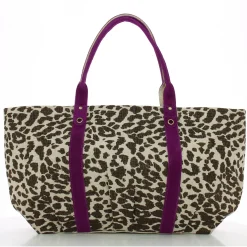 Mila Louise Grand cabas zippe Colette LP leopard*Femme Sacs Cabas