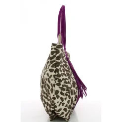 Mila Louise Grand cabas zippe Colette LP leopard*Femme Sacs Cabas