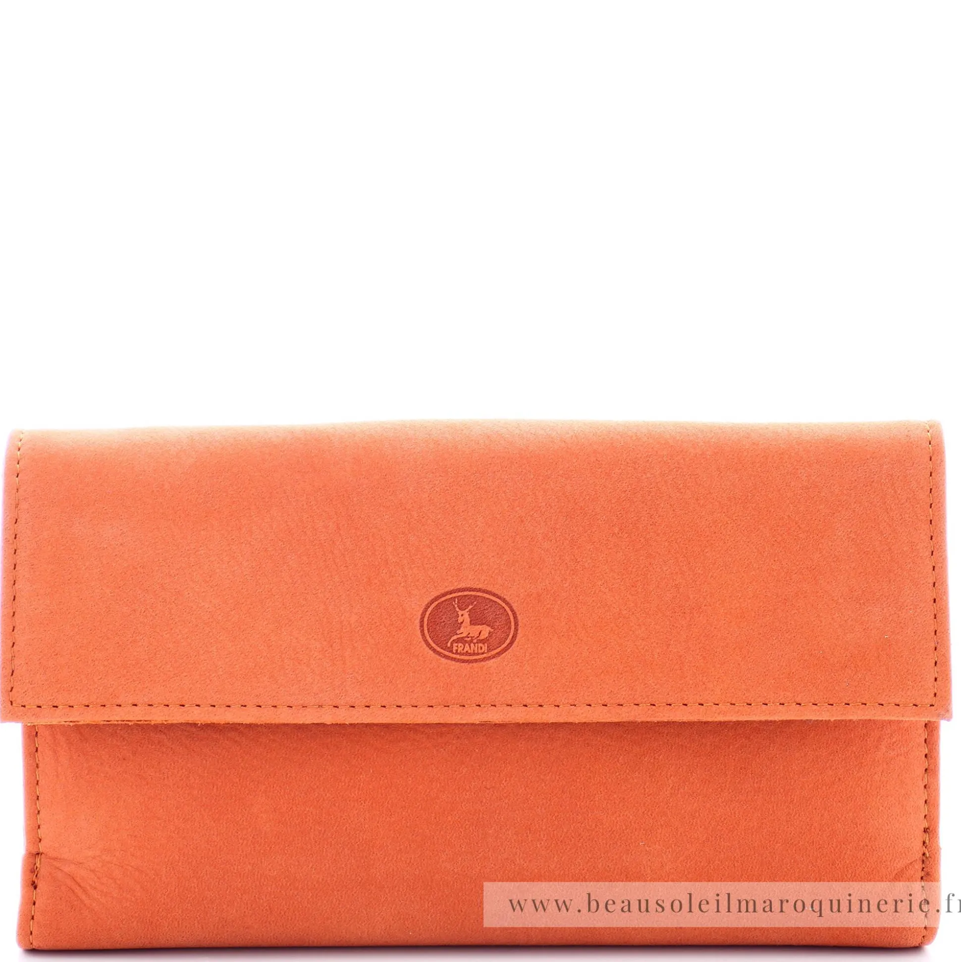 Frandi Grand compagnon a rabat cuir Nubuck*Femme Portefeuilles Femme