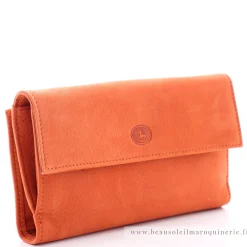 Frandi Grand compagnon a rabat cuir Nubuck*Femme Portefeuilles Femme