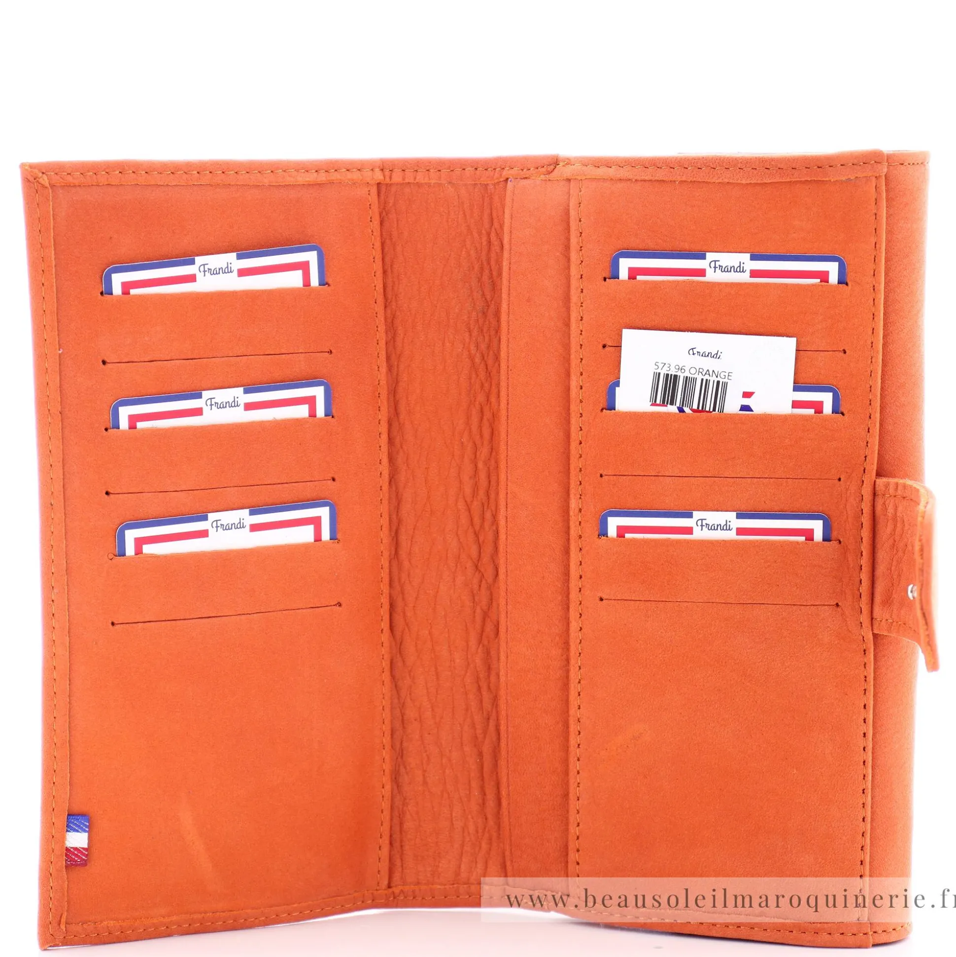 Frandi Grand compagnon a rabat cuir Nubuck*Femme Portefeuilles Femme
