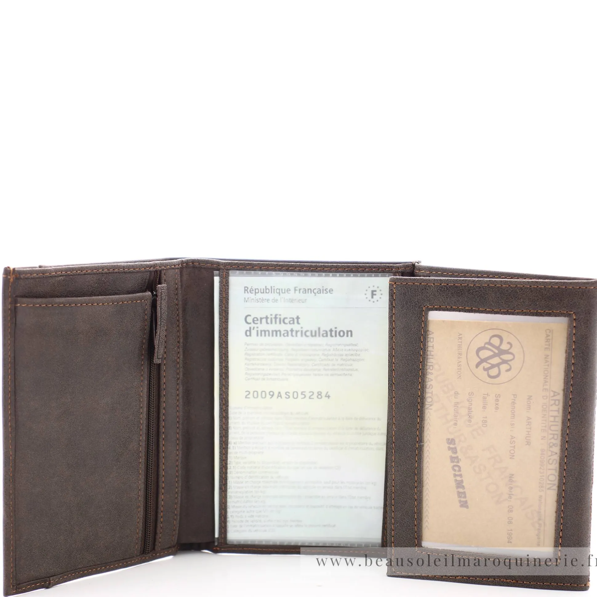 Arthur Aston Grand portefeuille (3 volets) Diego*Homme Portefeuilles Homme