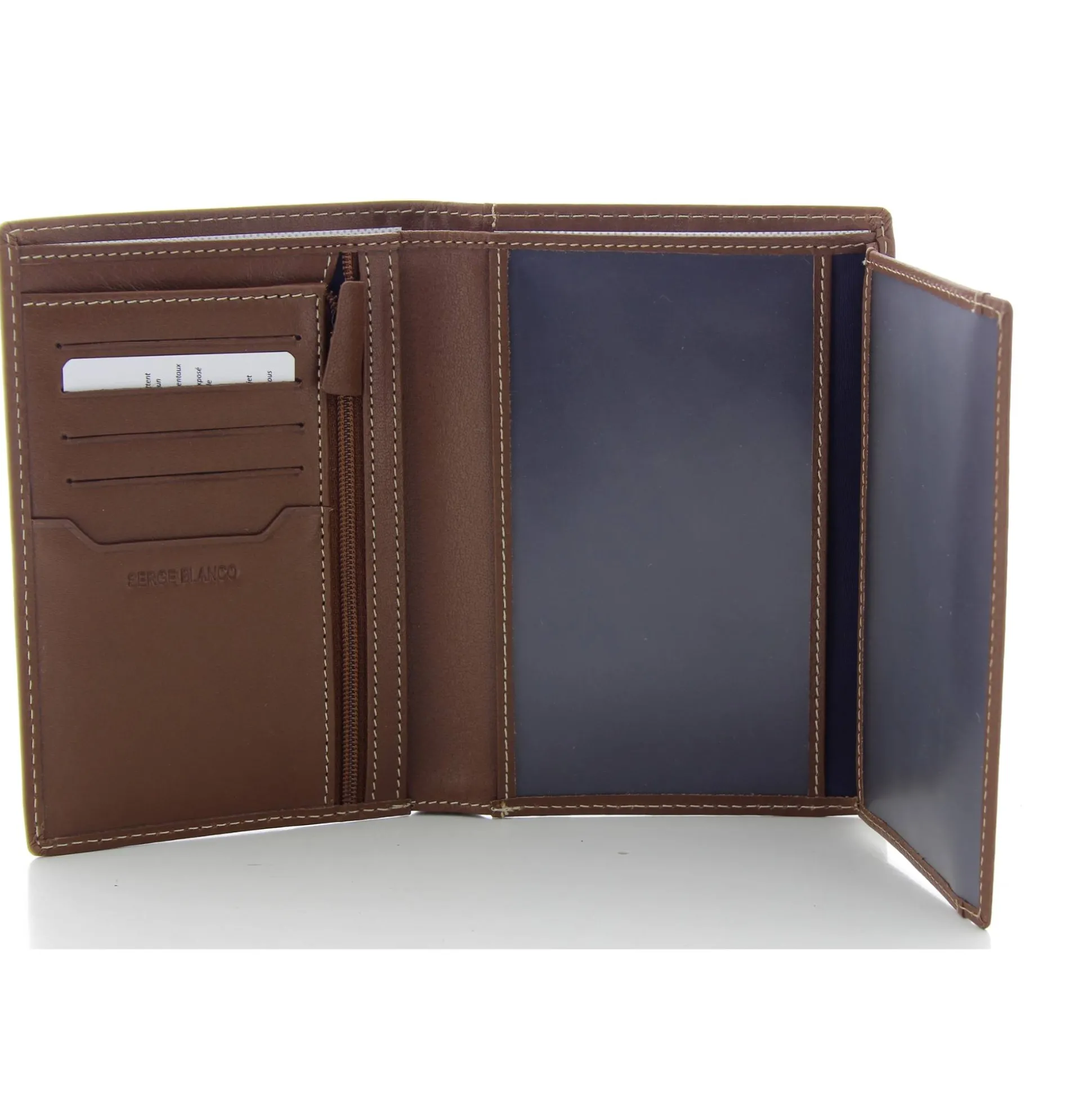 Serge Blanco Grand portefeuille homme Marfa en cuir*Homme Portefeuilles Homme
