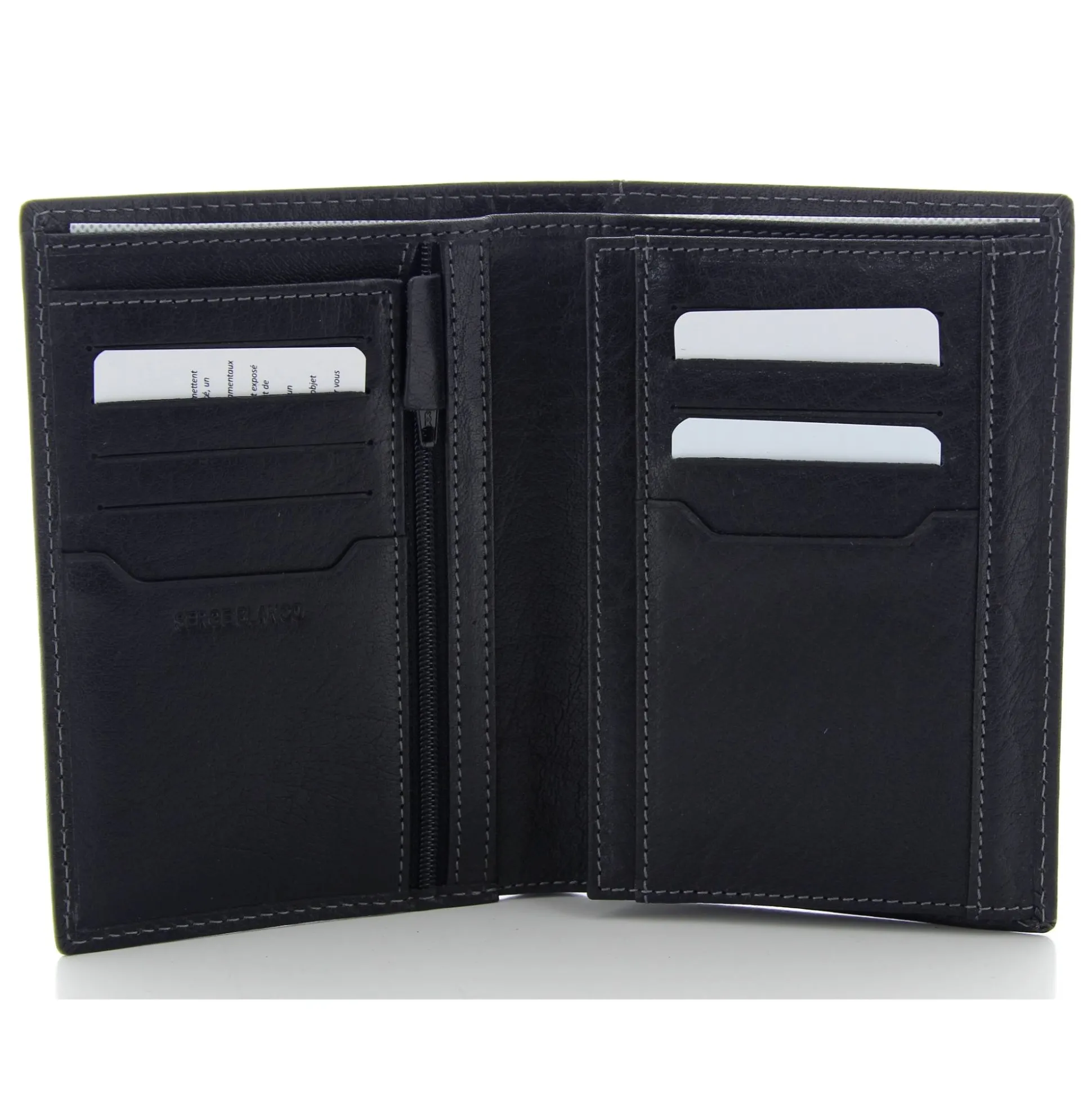 Serge Blanco Grand portefeuille homme Marfa en cuir*Homme Portefeuilles Homme