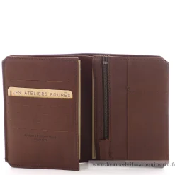 Les Ateliers Foures Grand portefeuille Promethee rabat cartes Baroudeur*Homme Portefeuilles Homme