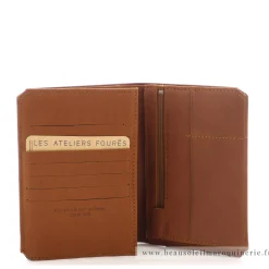 Les Ateliers Foures Grand portefeuille Promethee rabat cartes Baroudeur*Homme Portefeuilles Homme