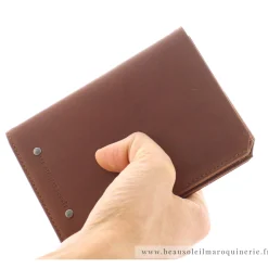 Les Ateliers Foures Grand portefeuille Promethee Baroudeur depliant*Homme Portefeuilles Homme