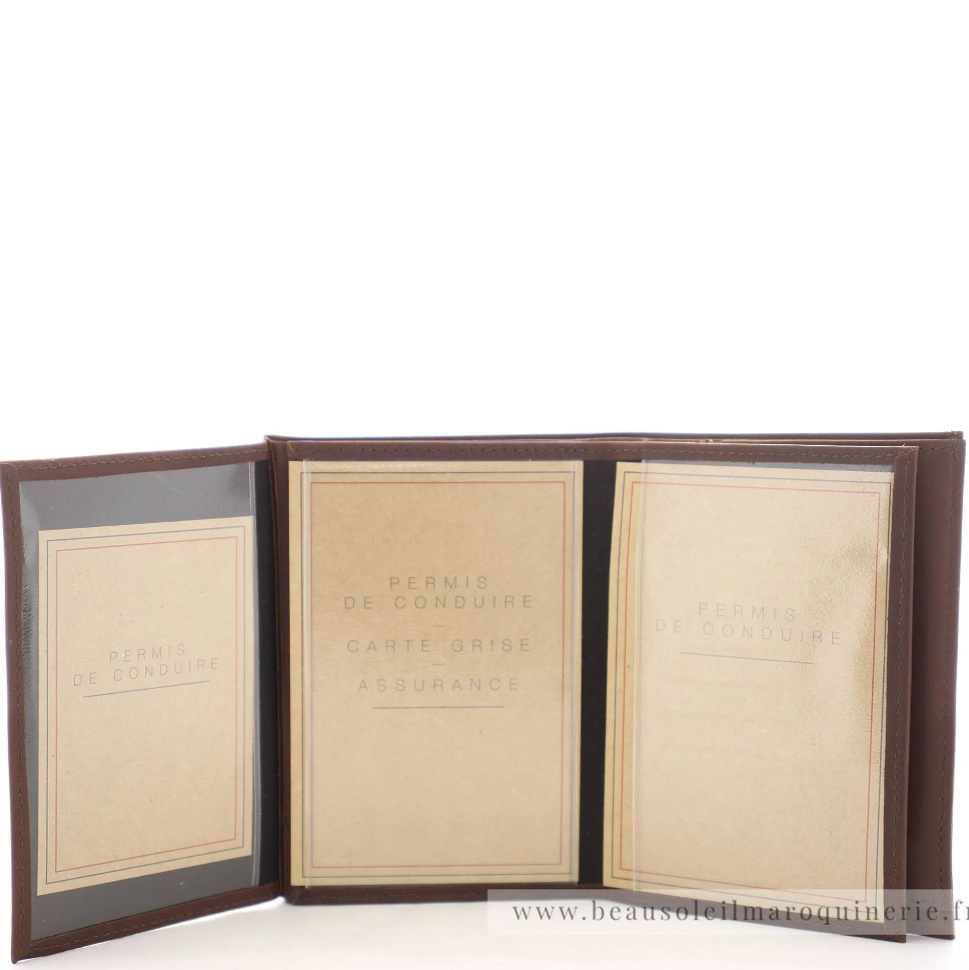 Les Ateliers Foures Grand portefeuille Promethee double rabat Baroudeur*Homme Portefeuilles Homme
