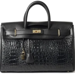 Mac Douglas Grand sac a main facon croco Pyla Meryl S*Femme Sacs À Main
