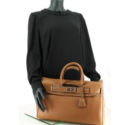 Mac Douglas Grand sac a main Pyla Romy cuir graine S*Femme Sacs À Main
