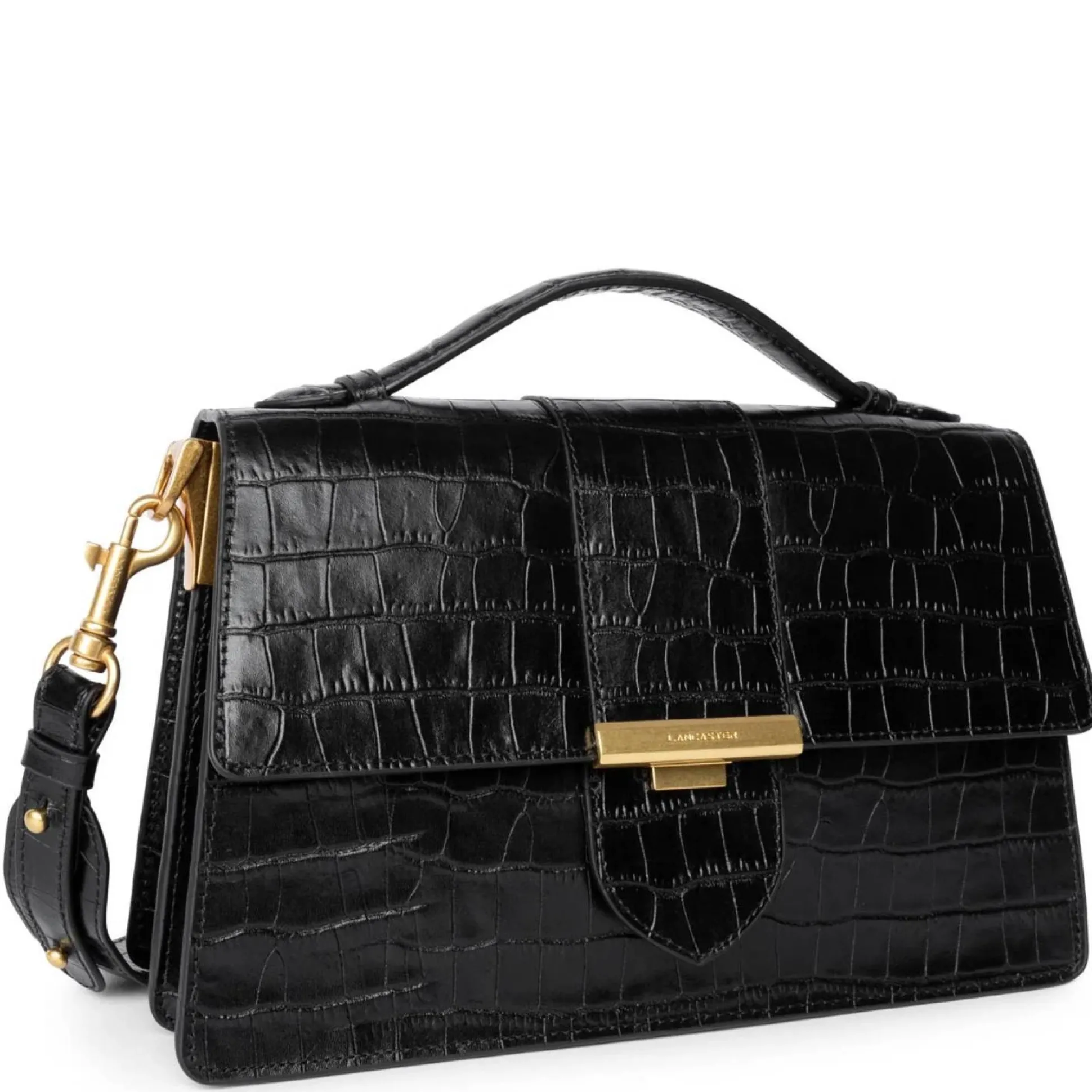 Lancaster Grand sac a main rabat Exotic Ily croco*Femme Sacs À Main