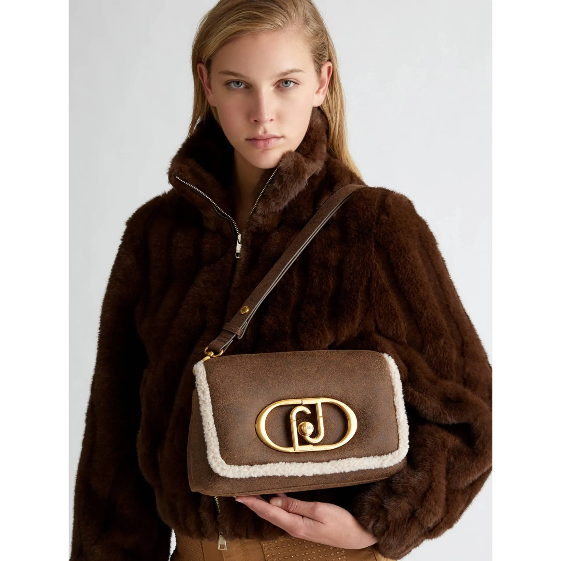 Liu Jo Grand sac a rabat LaPuffy details teddy*Femme Sacs Bandoulière