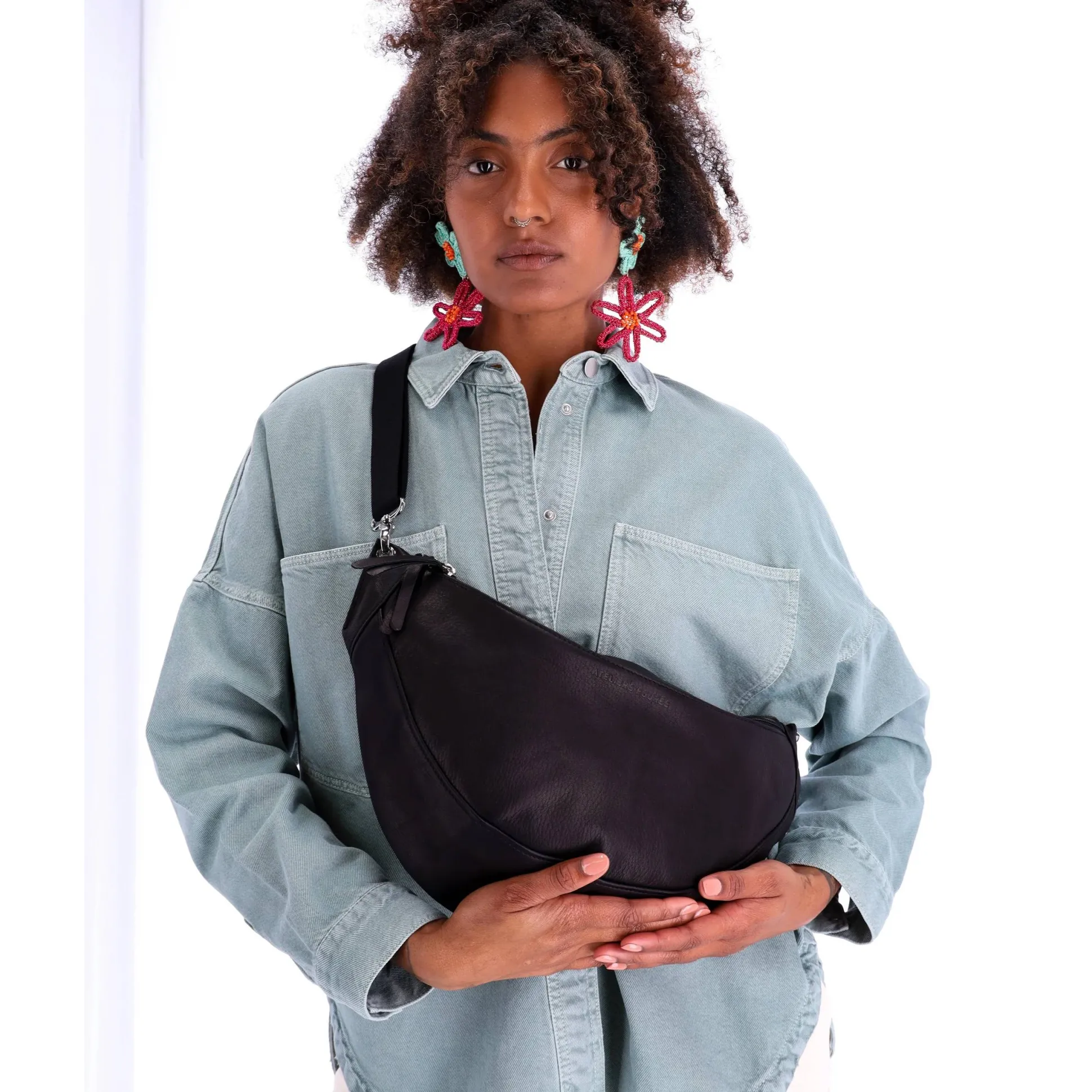 Les Ateliers Foures Grand sac banane femme Atalante maxi*Femme Sacs Banane Femme