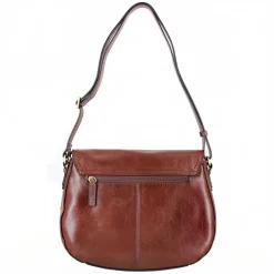Francinel Grand sac bandouliere a rabat Tilleul en cuir*Femme Sacs Bandoulière