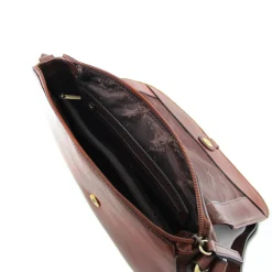 Francinel Grand sac bandouliere a rabat Tilleul en cuir*Femme Sacs Bandoulière