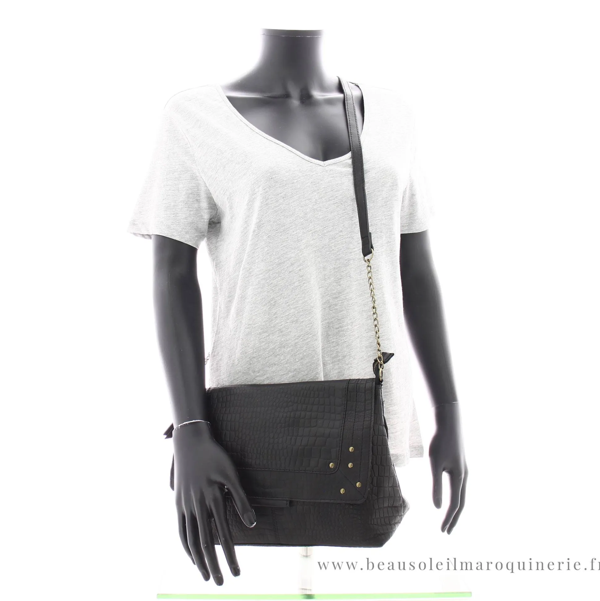 Pieces Grand sac besace Felizia cuir a rabat*Femme Sacs Bandoulière