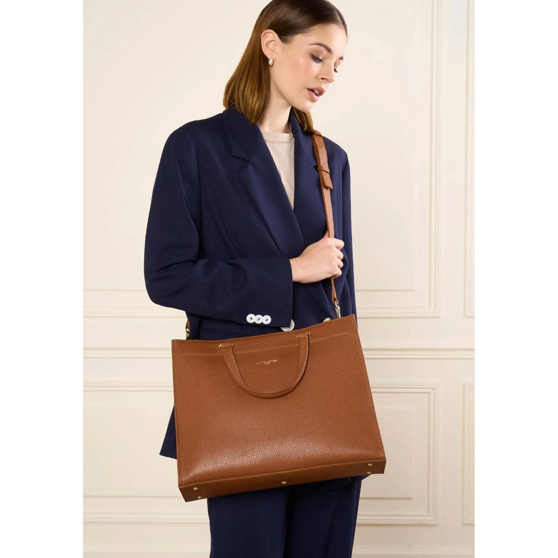 Lancaster Grand sac cabas L Foulonne Double*Femme Sacs Cabas