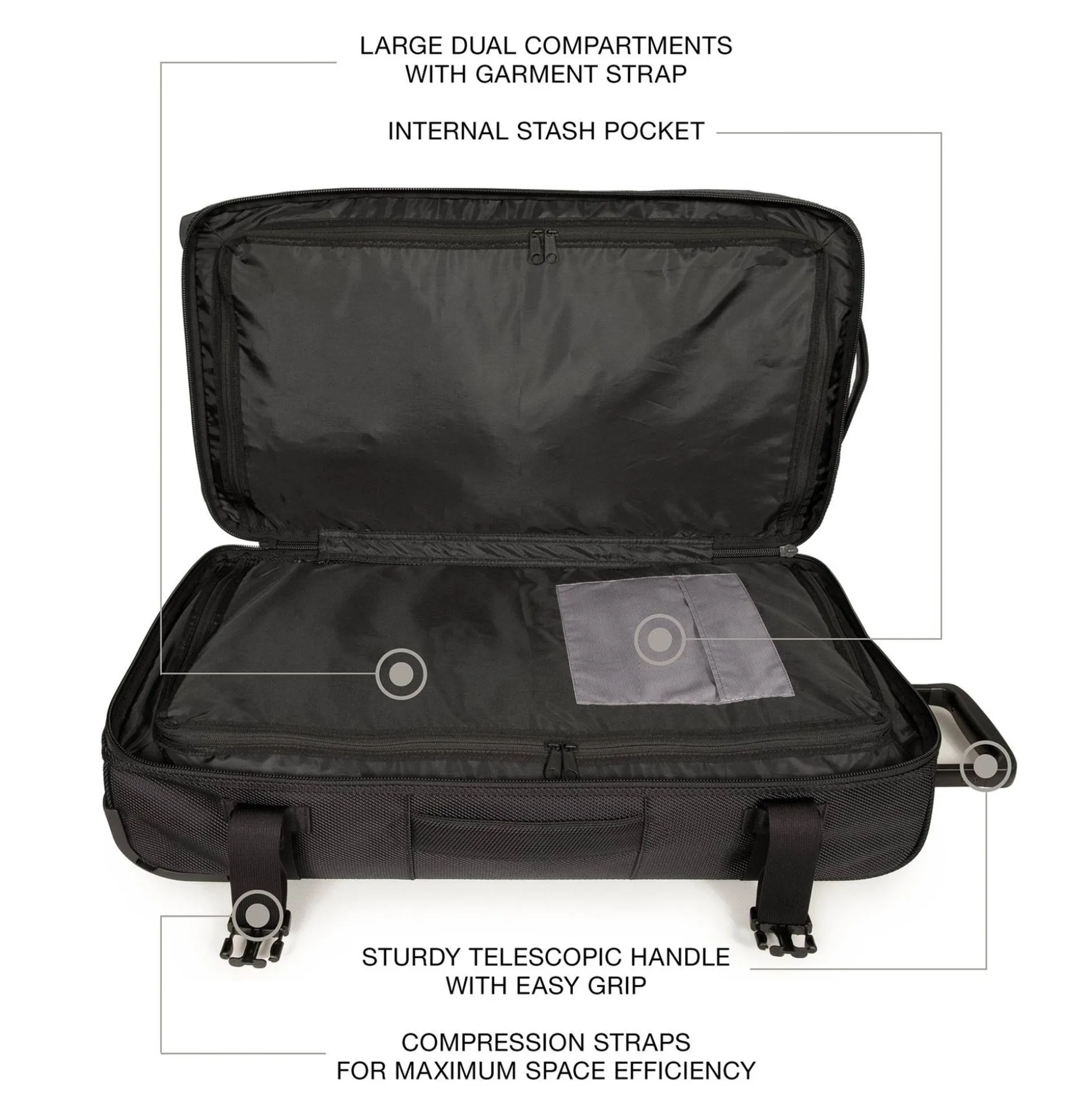 Eastpak Grand sac de voyage Tranverz CNNCT L 79cm* Valises 2 Roues