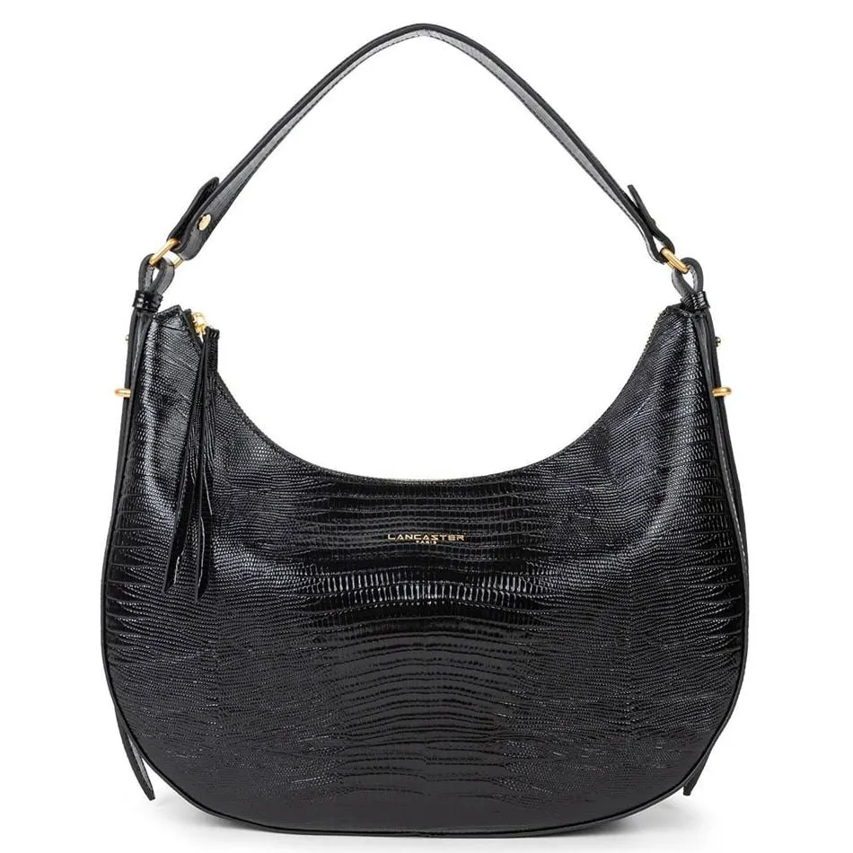 Lancaster Grand sac d'epaule Exotic Lezard & Croco*Femme Sacs Porté Épaule