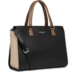 Lancaster Grand sac trapeze cuir lisse Smooth Made in France*Femme Sacs À Main