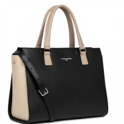 Lancaster Grand sac trapeze cuir lisse Smooth Made in France*Femme Sacs À Main