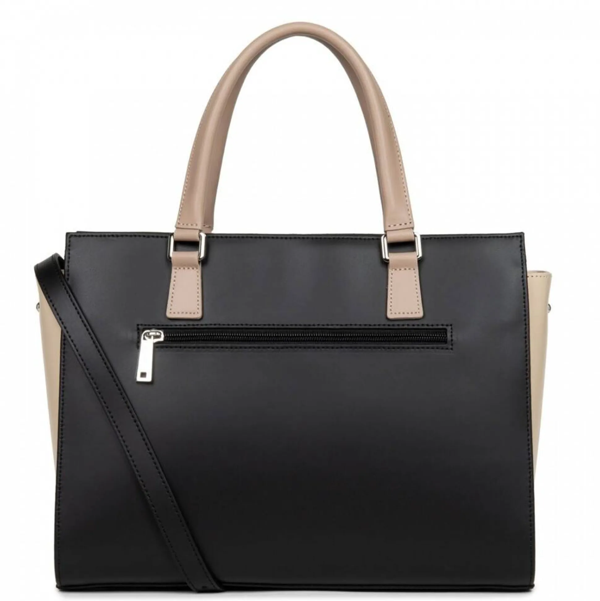 Lancaster Grand sac trapeze cuir lisse Smooth Made in France*Femme Sacs À Main