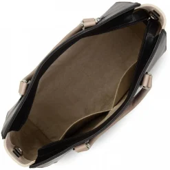 Lancaster Grand sac trapeze cuir lisse Smooth Made in France*Femme Sacs À Main