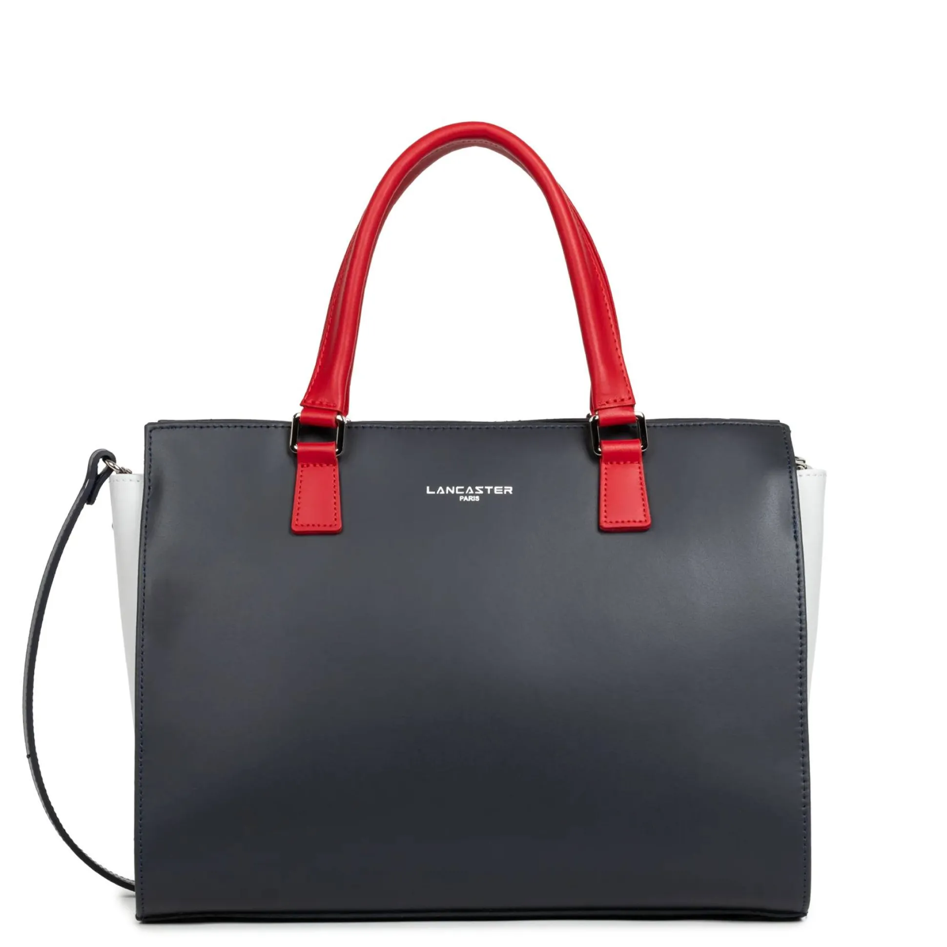 Lancaster Grand sac trapeze cuir lisse Smooth Made in France*Femme Sacs À Main