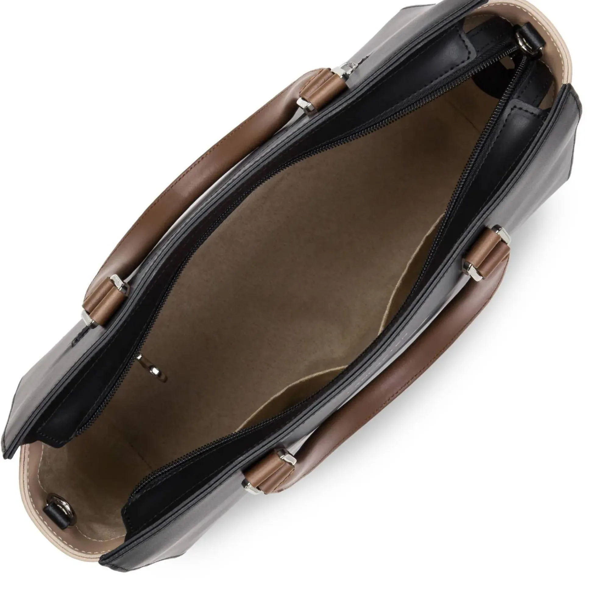 Lancaster Grand sac trapeze cuir lisse Smooth Made in France*Femme Sacs À Main