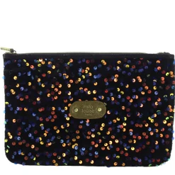 Mila Louise Grande pochette zippee a sequins SC7*Femme Pochettes