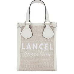 Lancel Mini cabas vertical Summer Tote en jute*Femme Sacs À Main