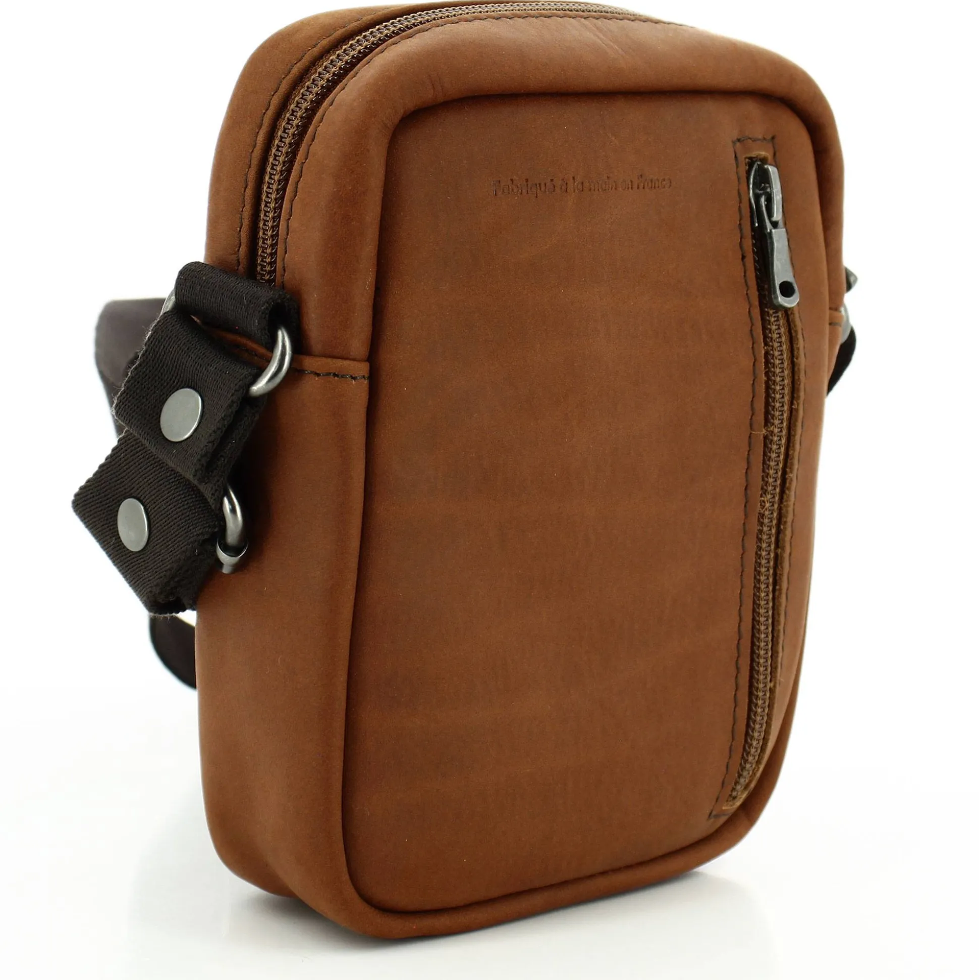 Les Ateliers Foures Mini pochette Ceos Baroudeur en cuir*Homme Petites Sacoches Homme