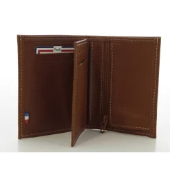 Frandi Mini portefeuille en cuir de vachette graine*Homme Portefeuilles Homme