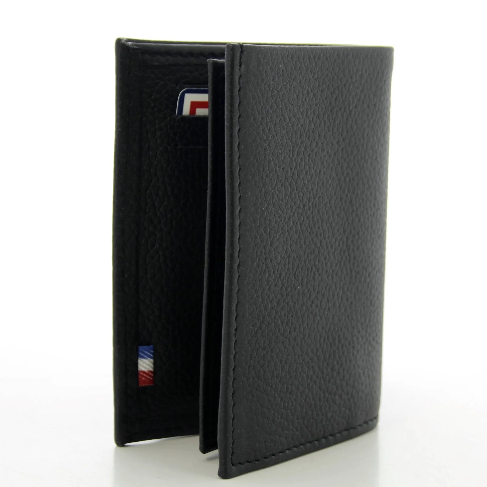 Frandi Mini portefeuille en cuir de vachette graine*Homme Portefeuilles Homme