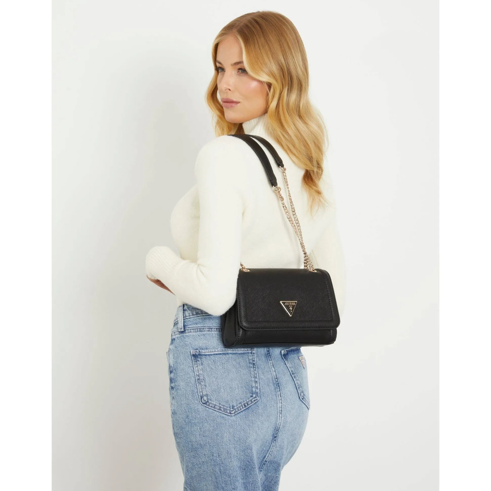 Guess Mini sac a bandouliere Noelle effet saffiano*Femme Sacs Bandoulière