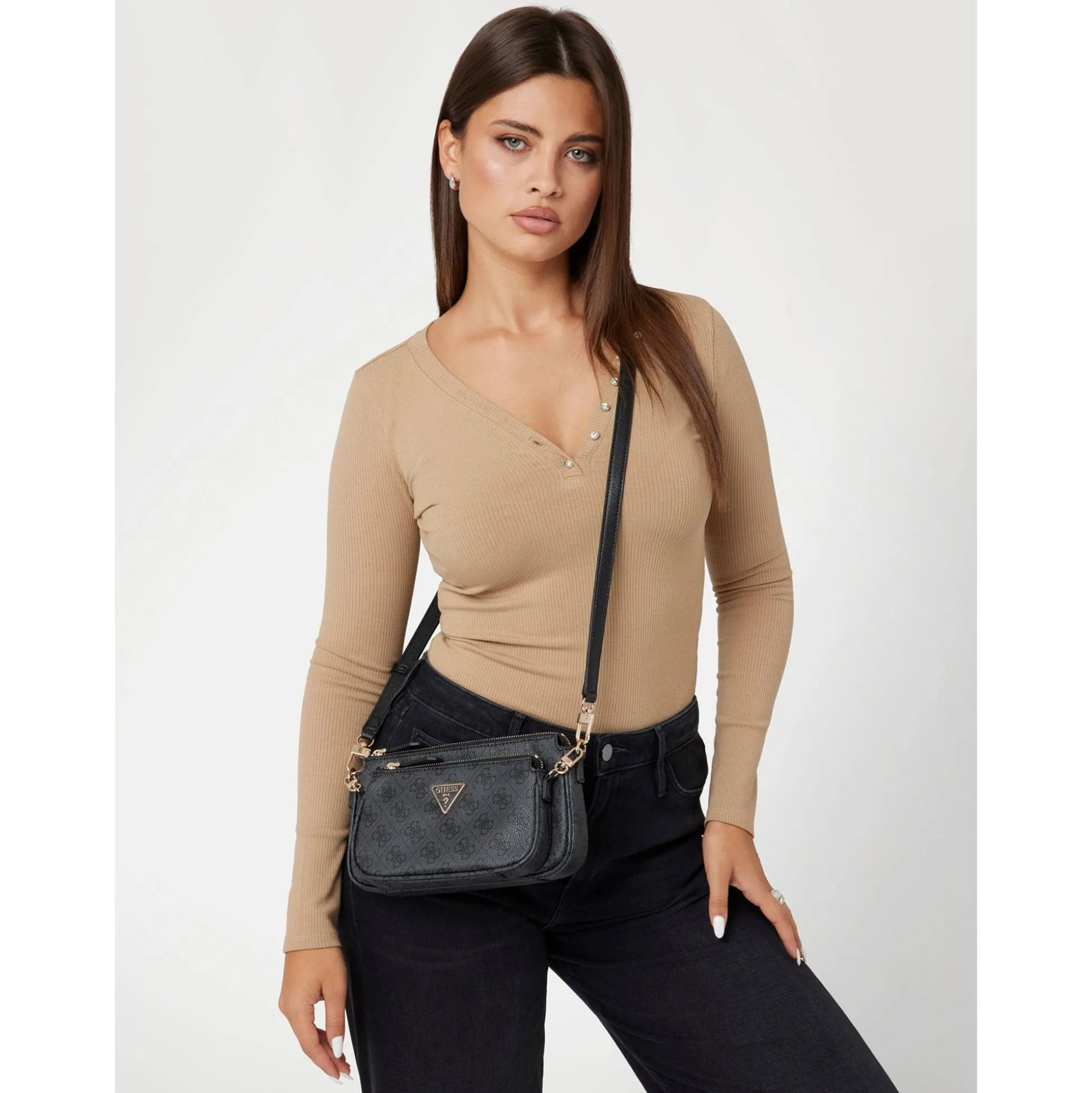 Guess Mini sac bandouliere Noelle logo 4G*Femme Sacs Porté Épaule|Sacs Bandoulière