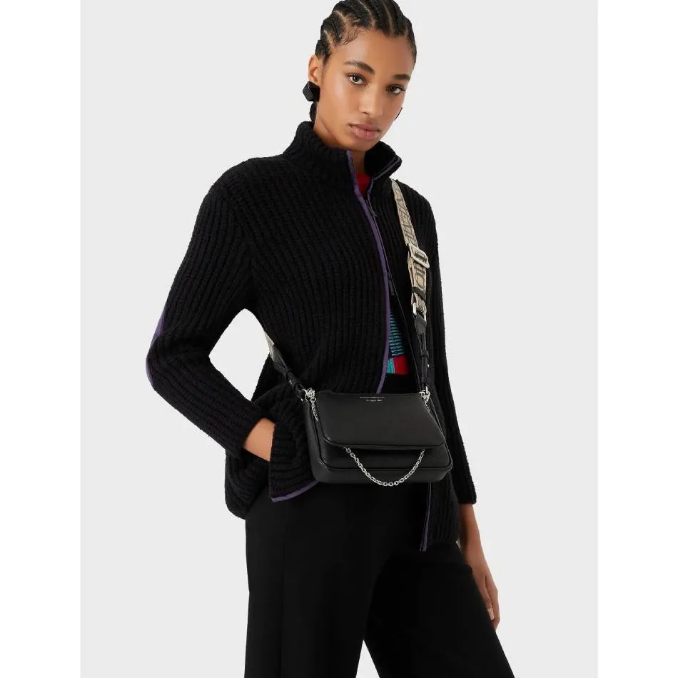 Emporio Armani Mini sac double avec bandouliere imprime cerf*Femme Sacs Bandoulière