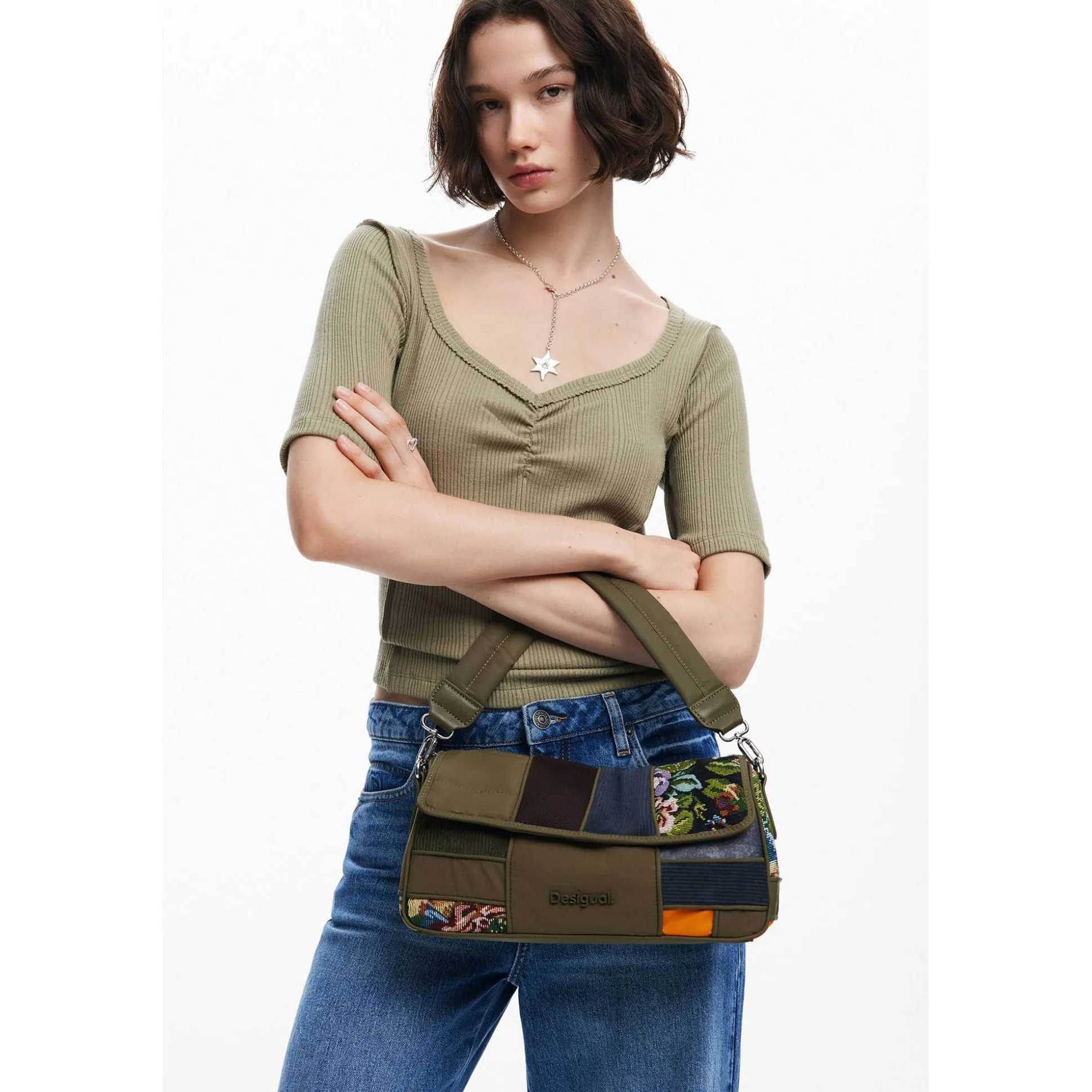 Desigual Mini sac porte main Camo patch*Femme Sacs À Main