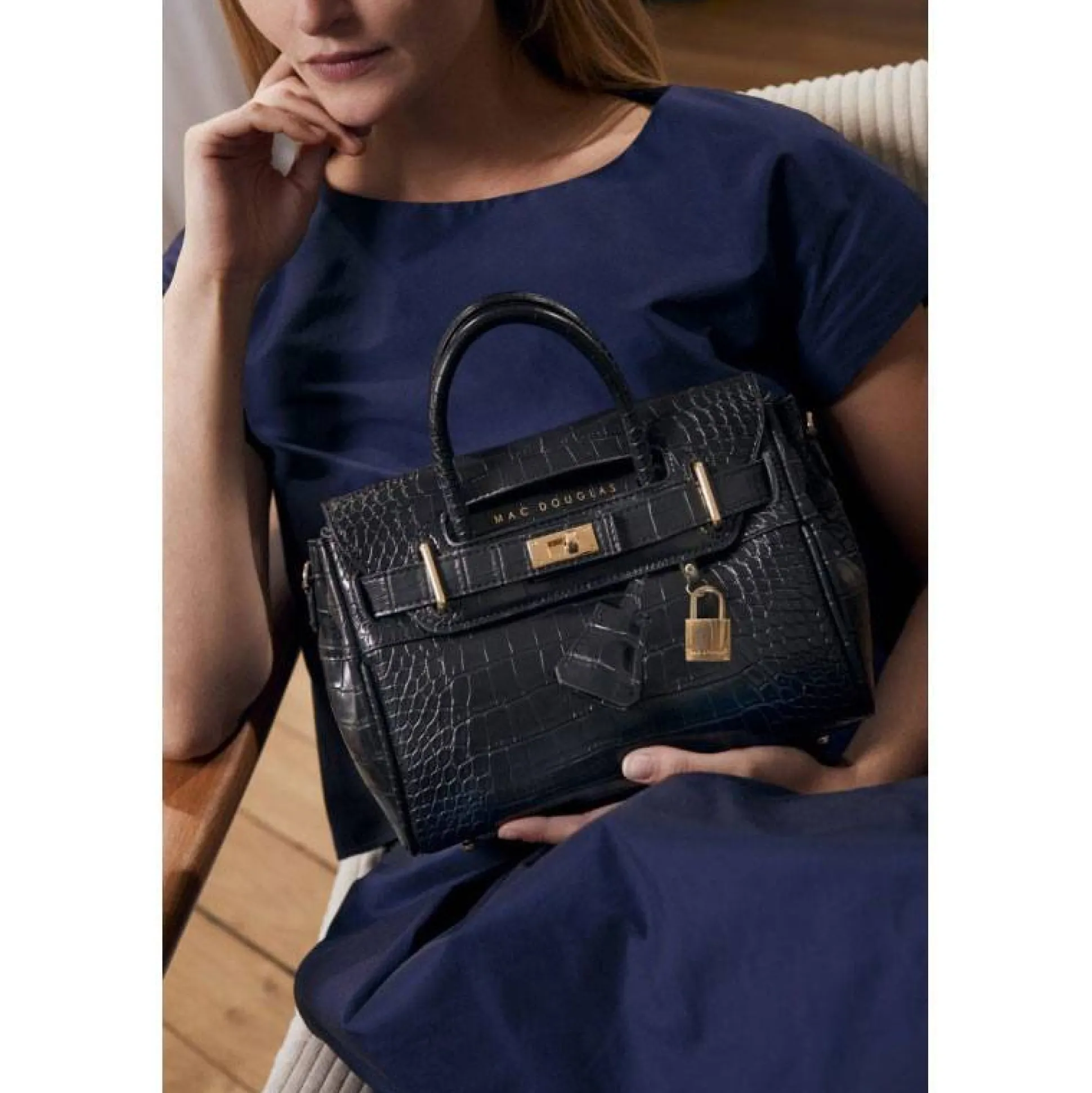 Mac Douglas Mini sac porte main Pyla Meryl croco*Femme Sacs À Main