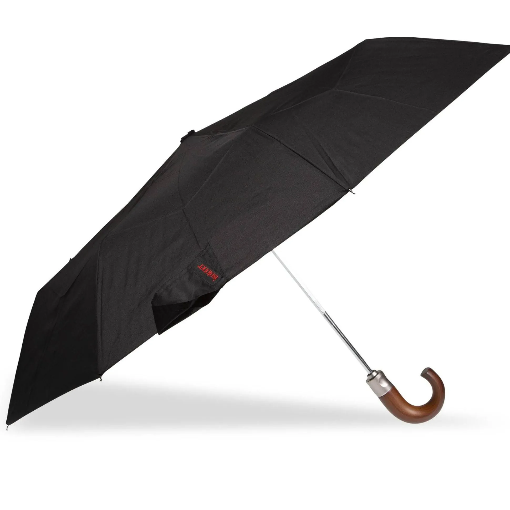 Isotoner Parapluie crook bois X-Tra solide Deluxe a ouverture fermeture automatique*Femme/Homme Parapluies Homme|Parapluies