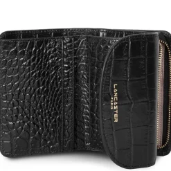 Lancaster Petit portefeuille a rabat Exotic Lezard & Croco*Femme Portefeuilles Femme