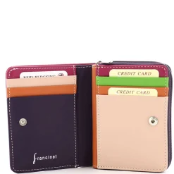 Francinel Petit portefeuille zippe Casual Multi cuir*Femme Portefeuilles Femme