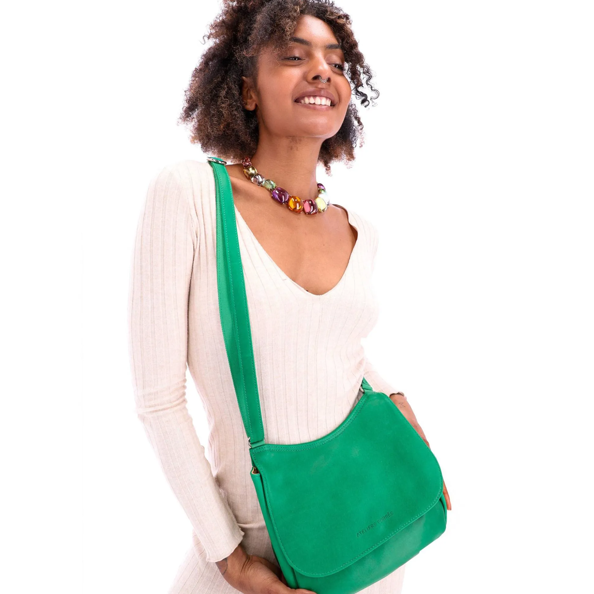 Les Ateliers Foures Petit sac a rabat Artemis compact Baroudeuse*Femme Sacs Bandoulière