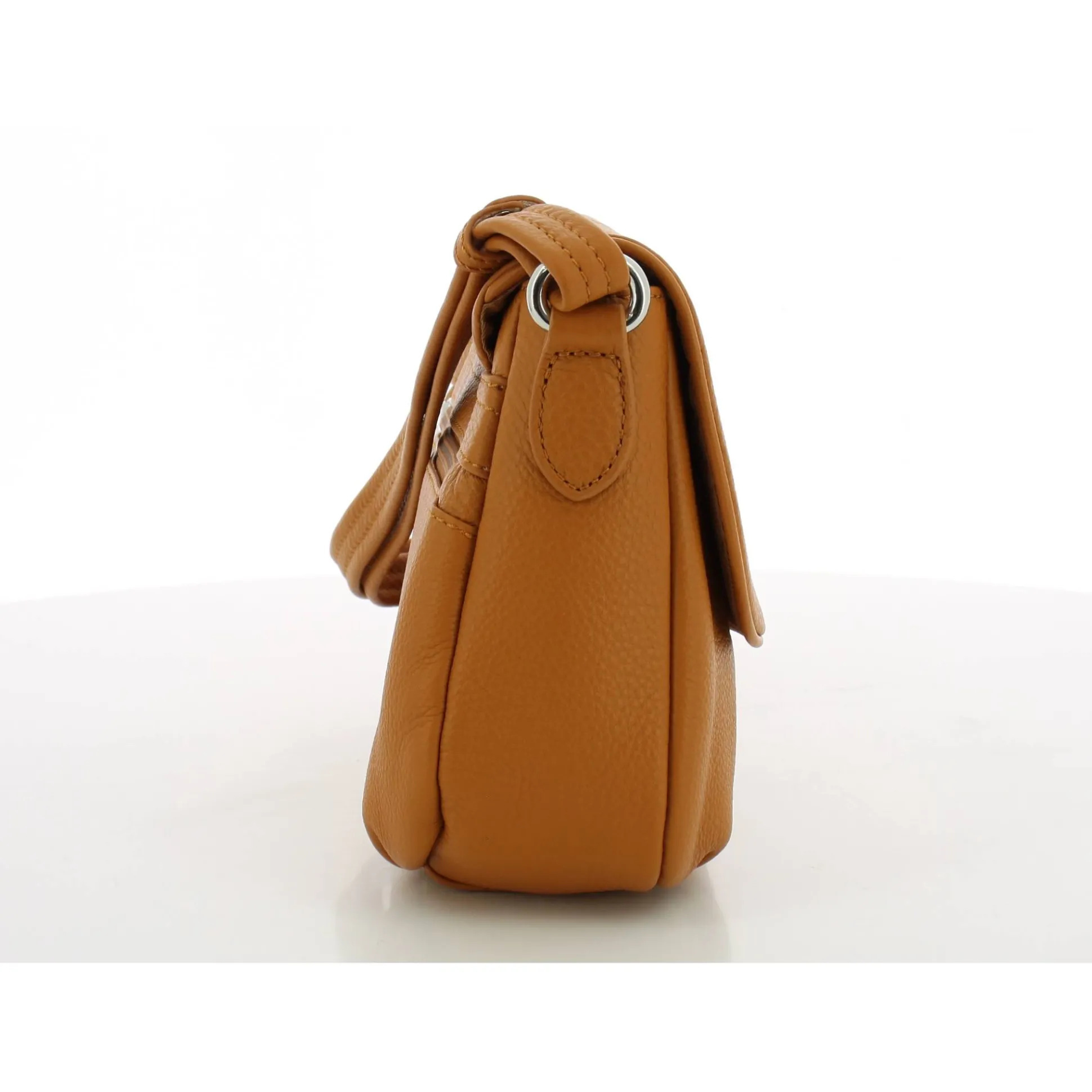 Mocca Petit sac bandouliere Dana a rabat en cuir*Femme Sacs Bandoulière